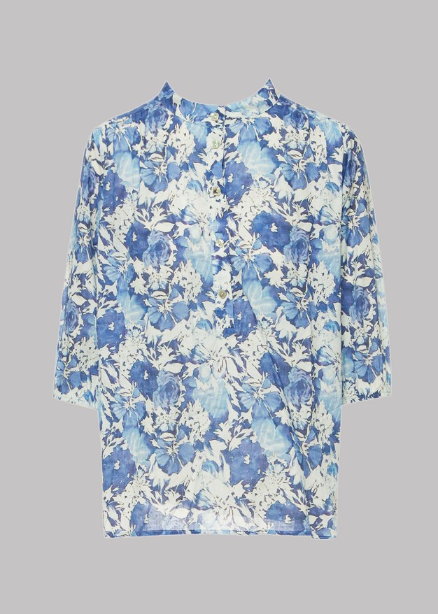 Блуза с флорален принт