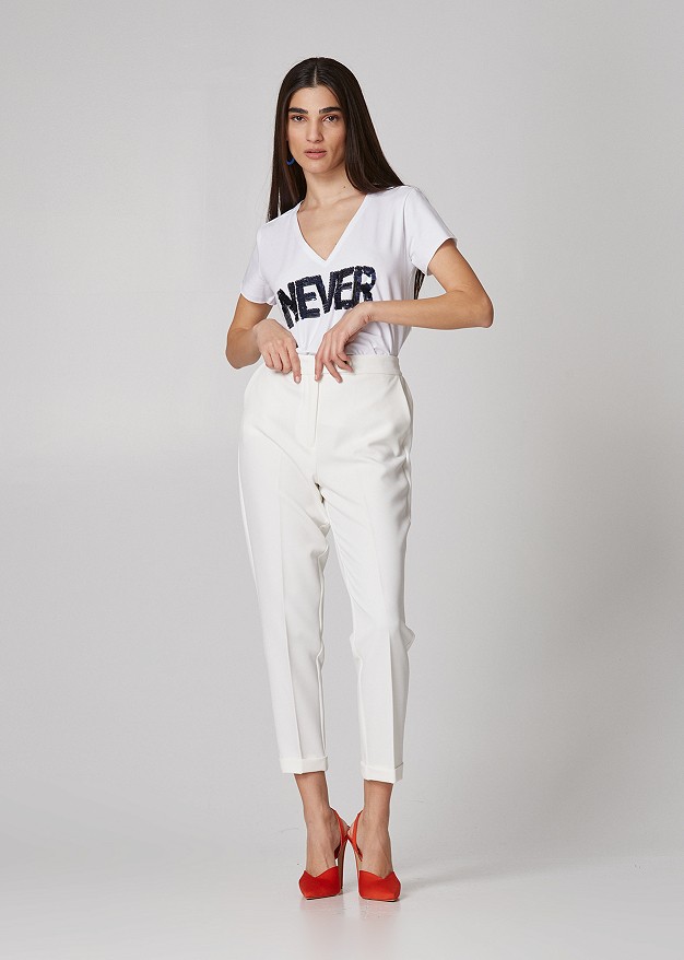 Blouse with print "Never"