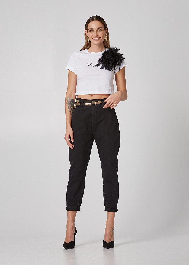 Crop top with print "Ladylike"