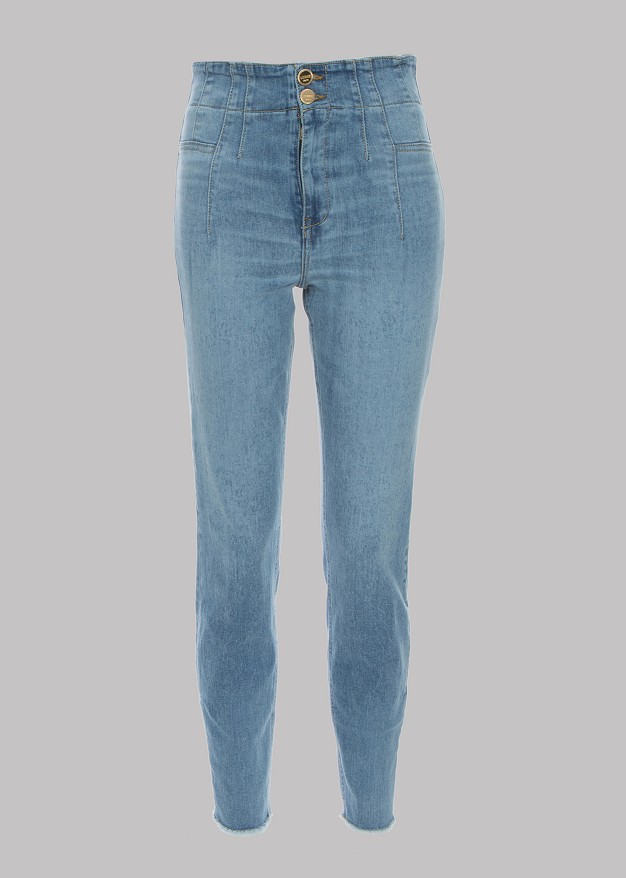 High rise slim fit jeans