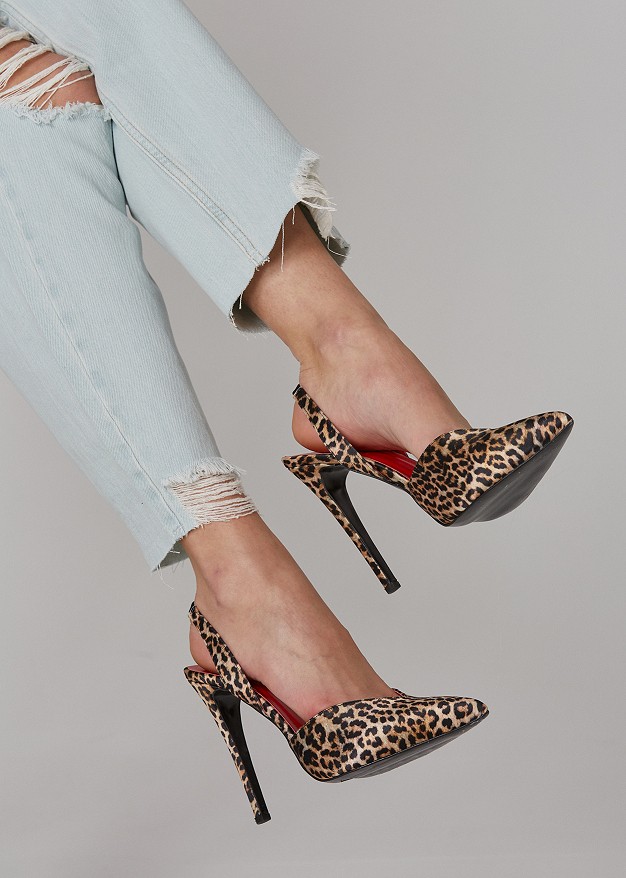 Animal print heels