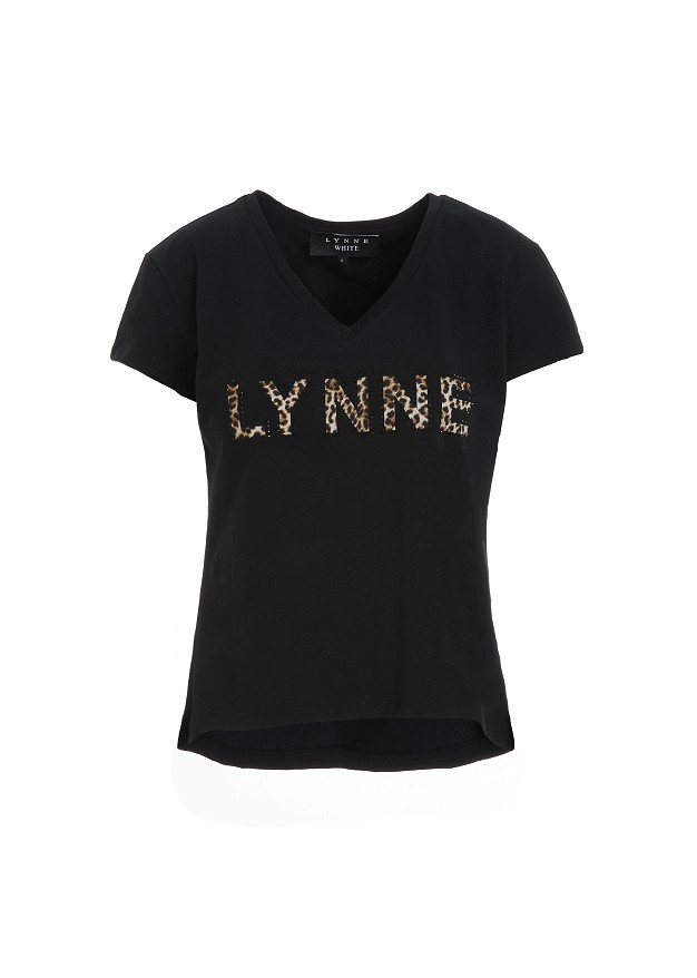 Памучна блуза с логото на Lynne