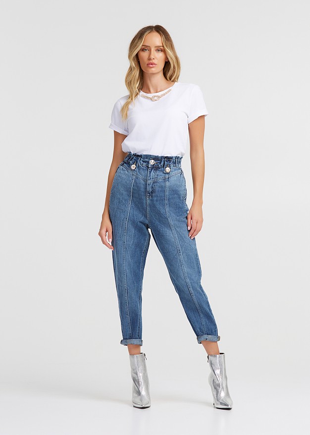 Highwaisted baggy jean