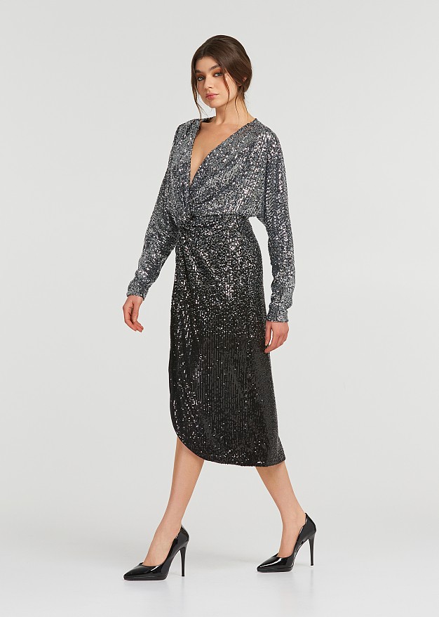 Ombre sequin dress