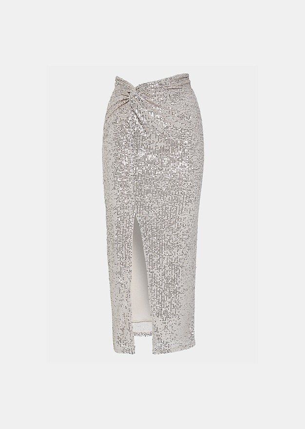 Sequined midi skirt