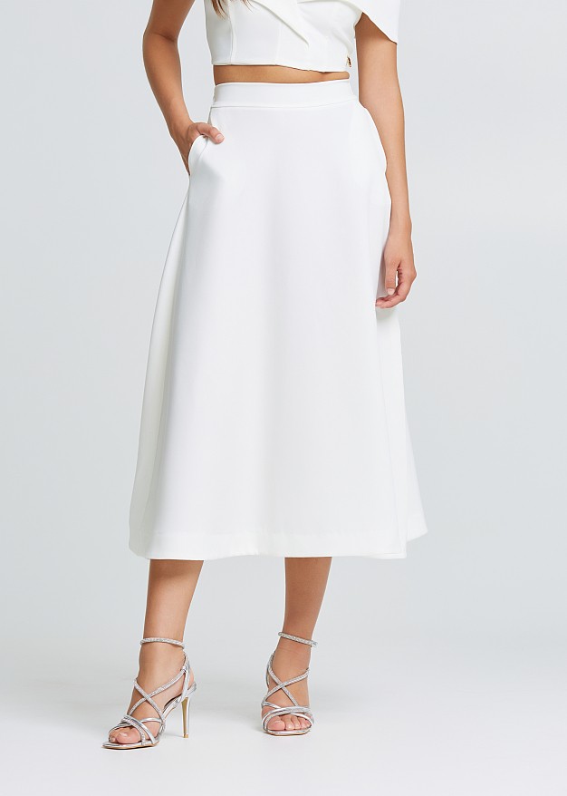 Elastic Skirt in A line