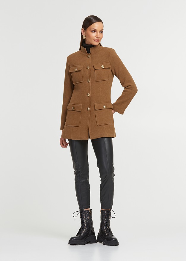 Short coat in military look