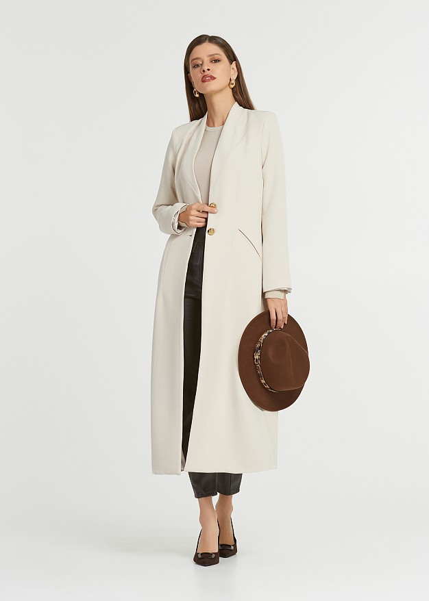 Long coat in a loose fit