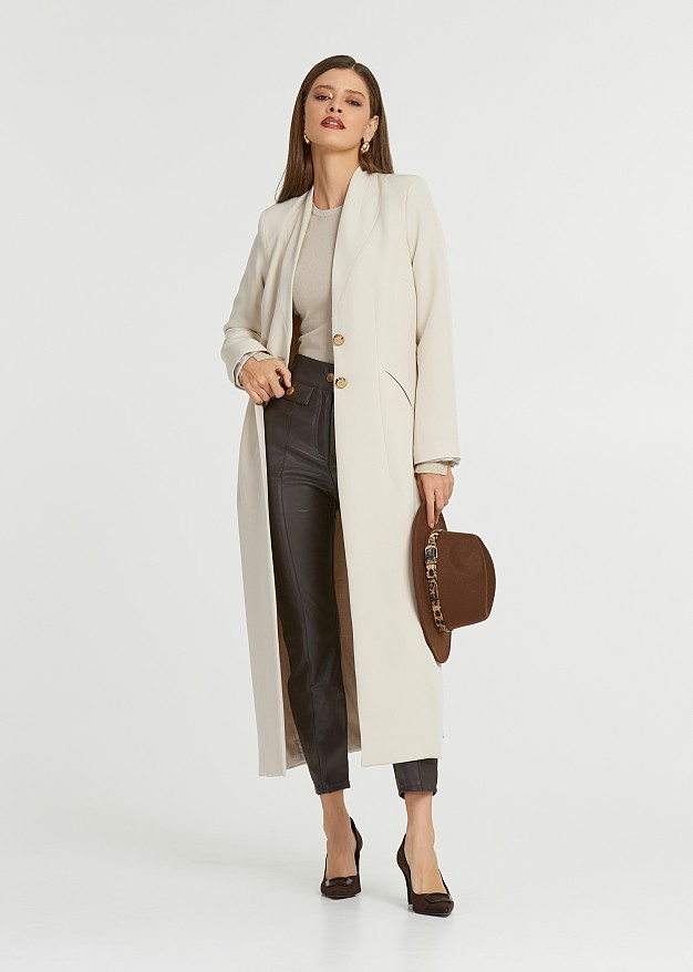 Long coat in a loose fit