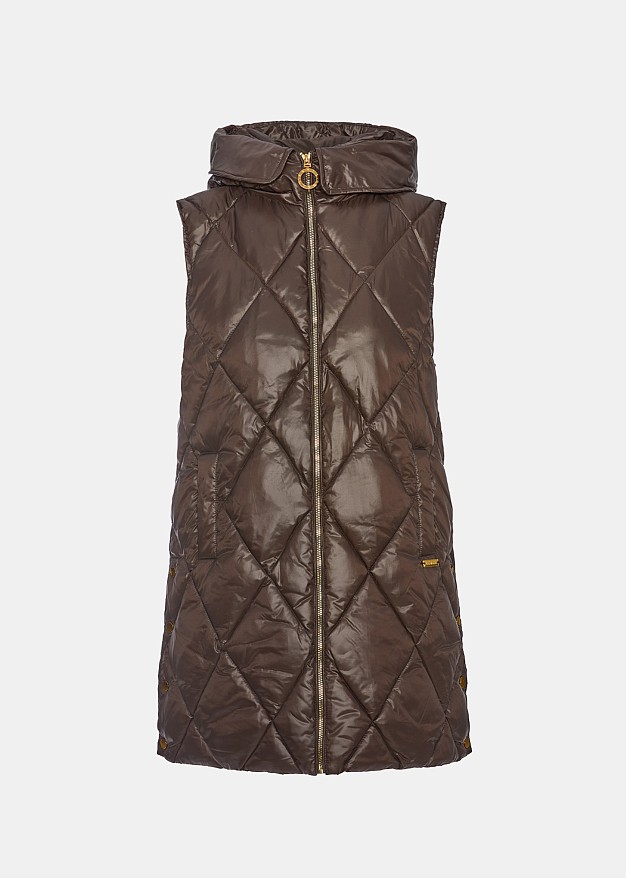 Sleeveless quilted puffer