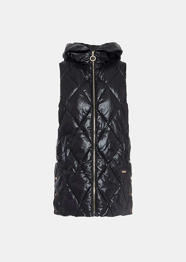 Sleeveless quilted puffer