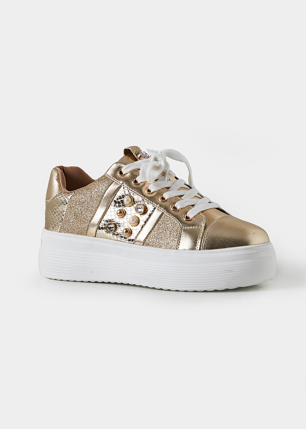 Sneakers with strass