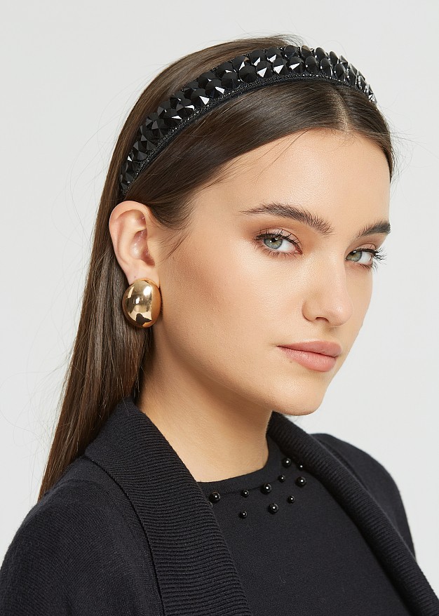 Black embellishment headband