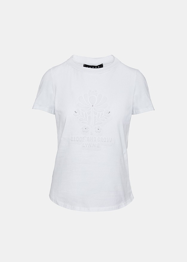 Embossed pattern T-shirt