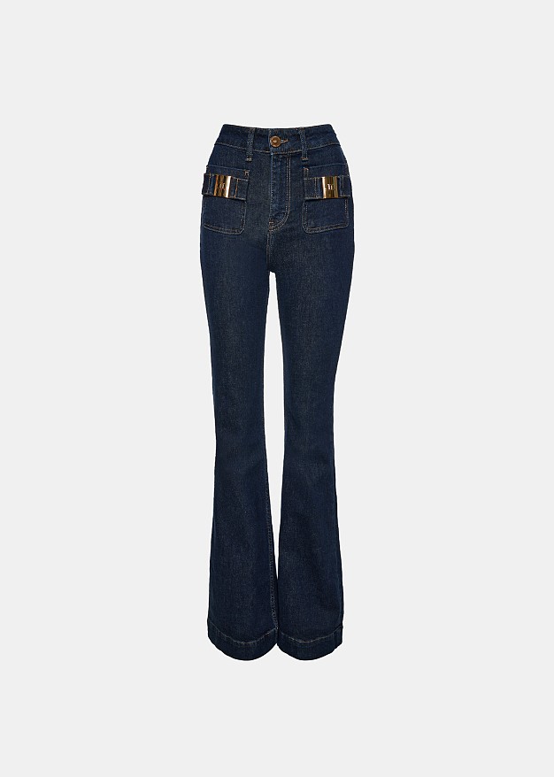 Monster mid waist denim pants