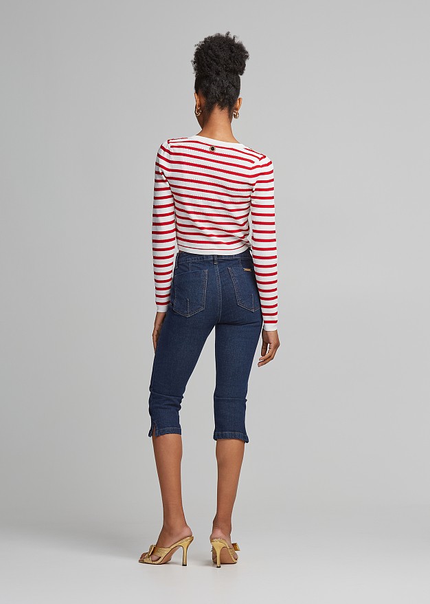 Capri denim pants