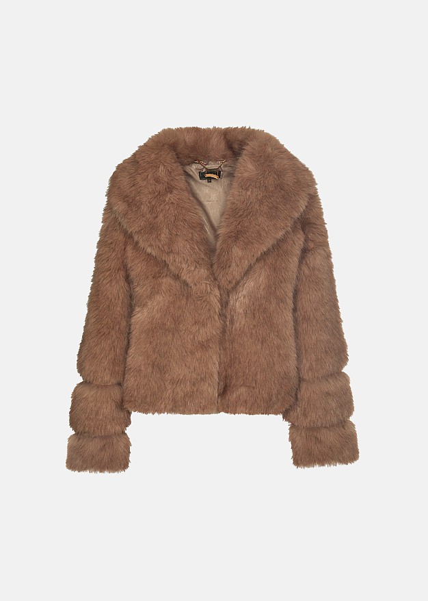 Short faux fur jacket | LYNNE