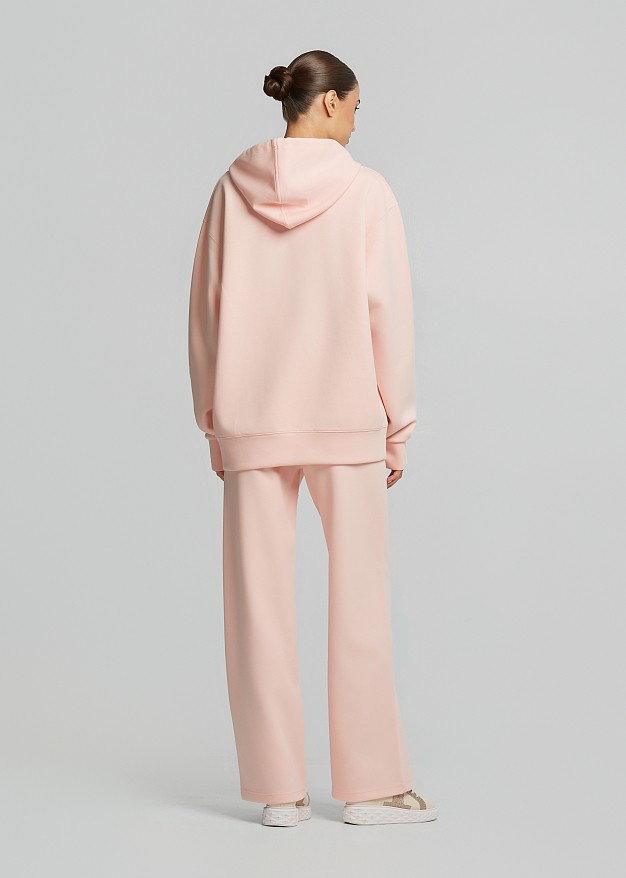 Hoodie sweatshirt with crystals