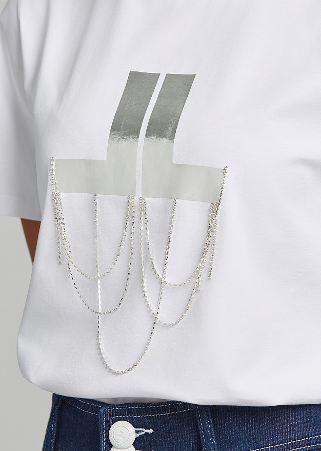 Logo T-shirt with chains
