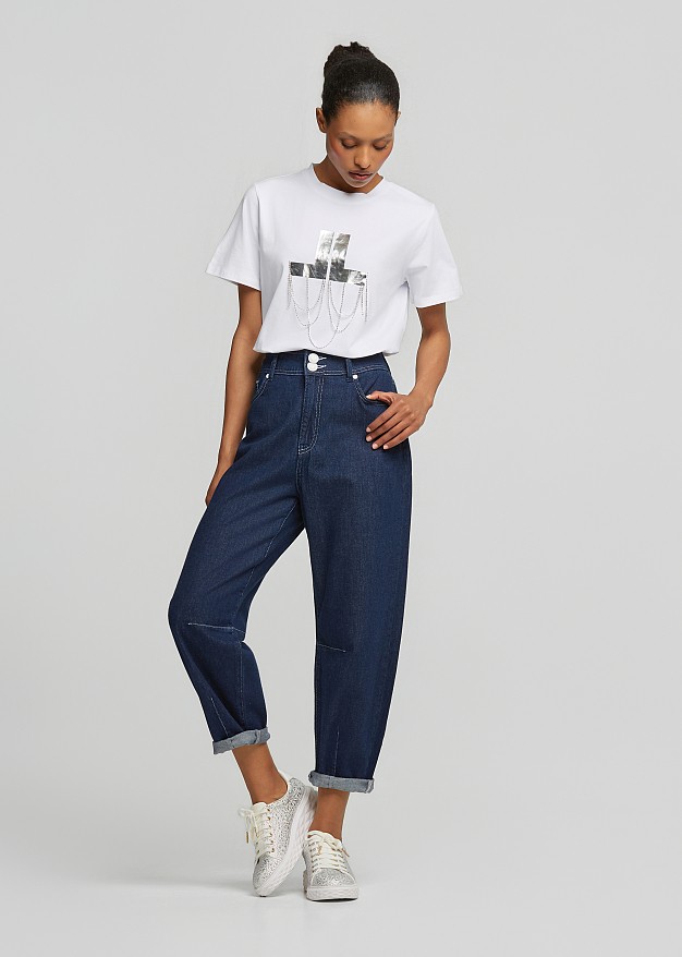 Logo T-shirt with chains
