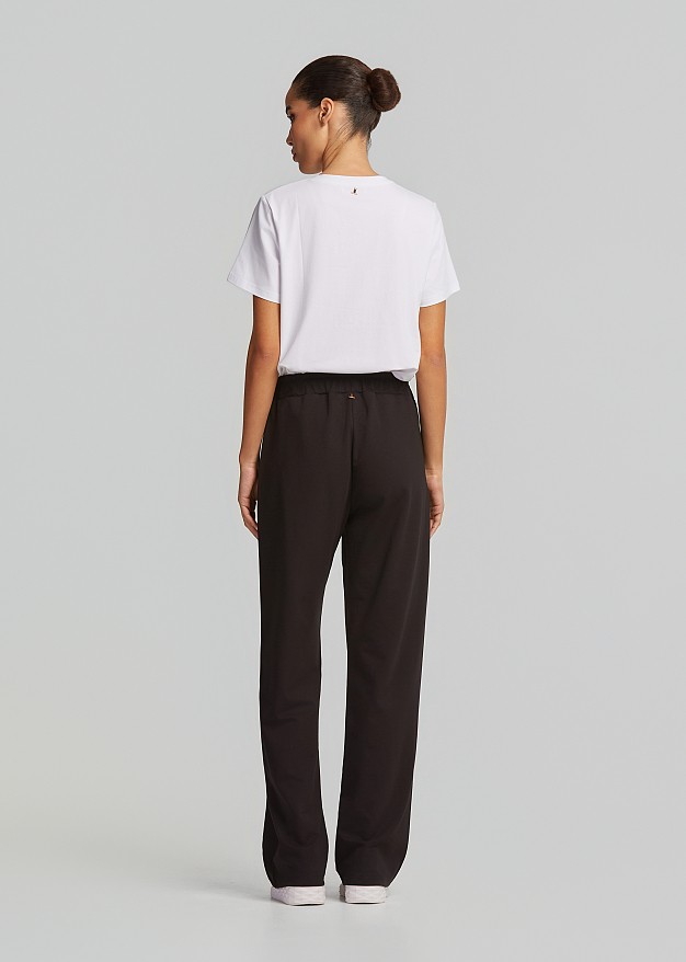 T-shirt with embroidered sequins