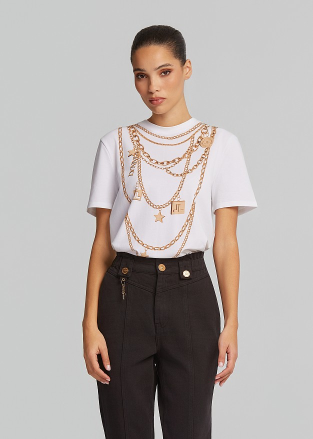Chain printed blouse