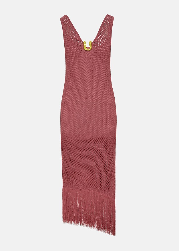 knitted asymmetric dress An asymmetric dress made from 100% knit fabric main image 0