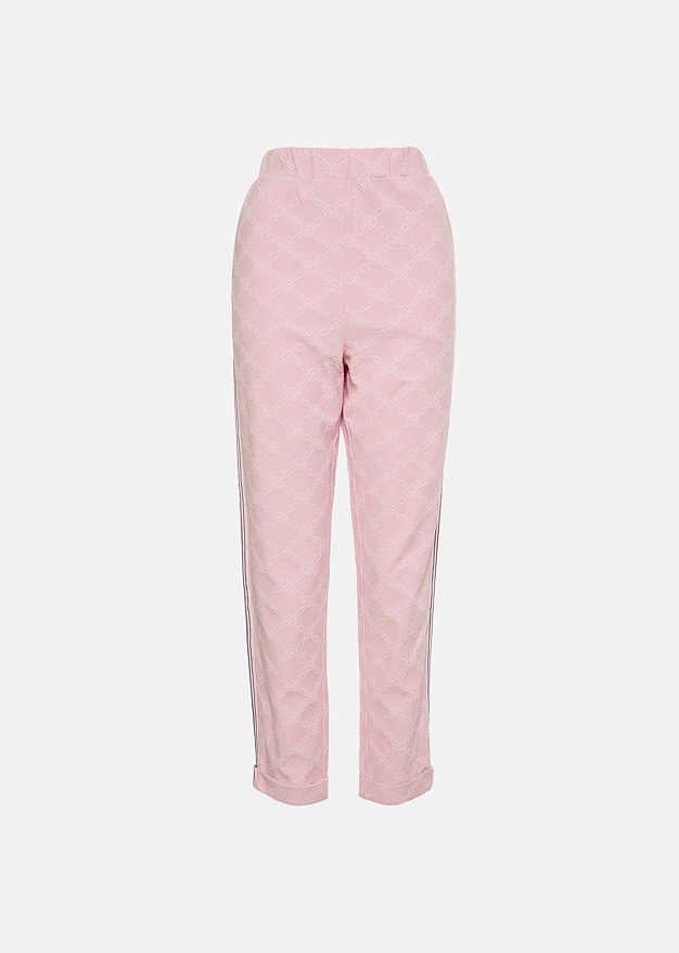 Embossed logo jogger pants