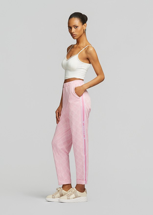 Embossed logo jogger pants