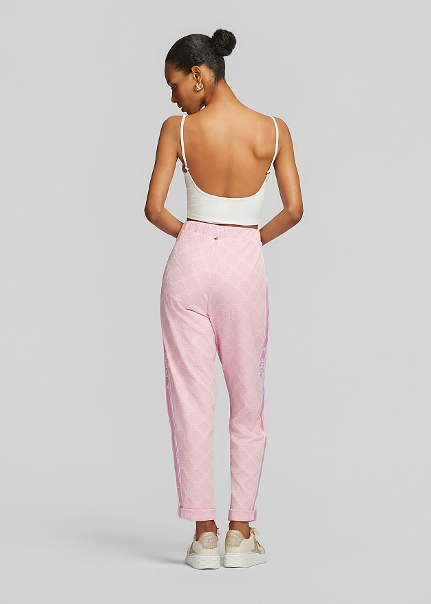 Embossed logo jogger pants