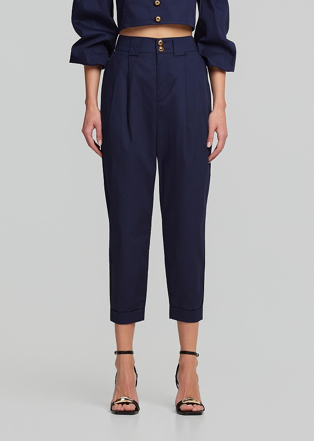 Poplin trousers