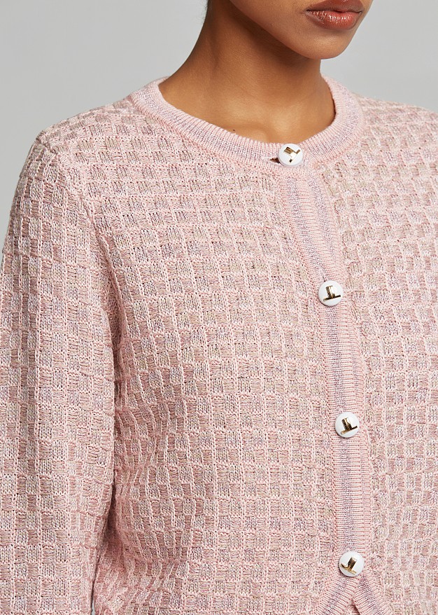 Πλεκτή lurex ζακέτα