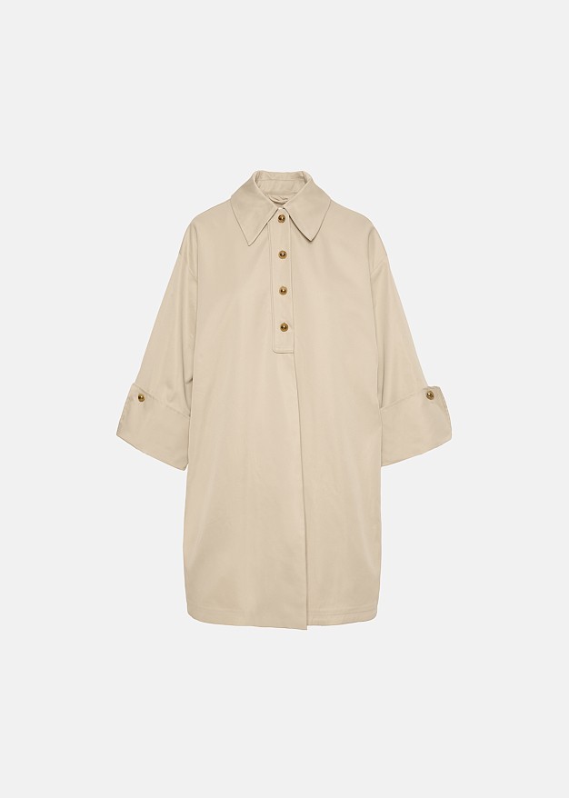 Flared trench coat