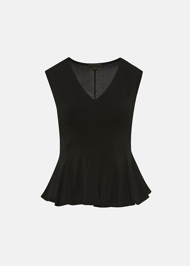 Αμάνικη μπλούζα peplum