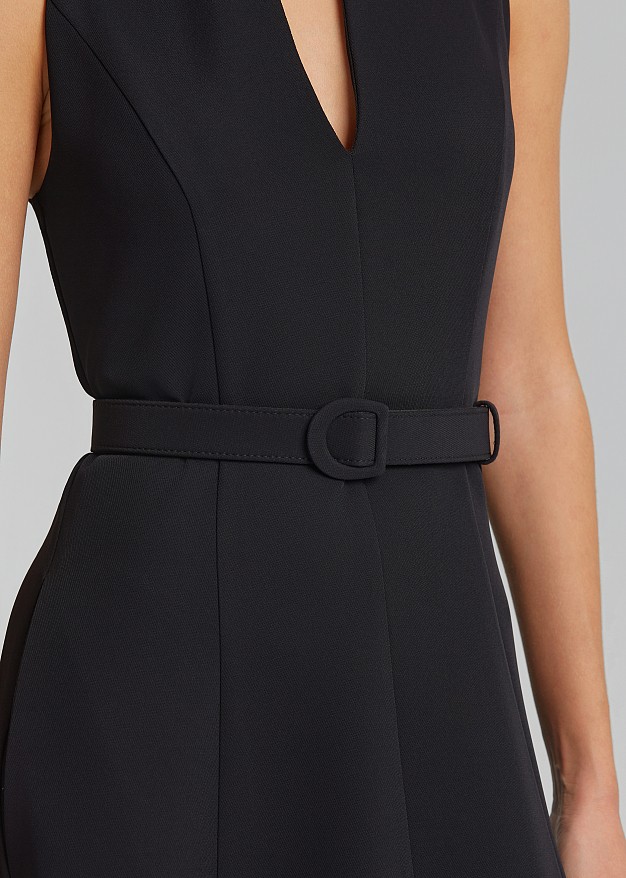Midi A line dress with pockets