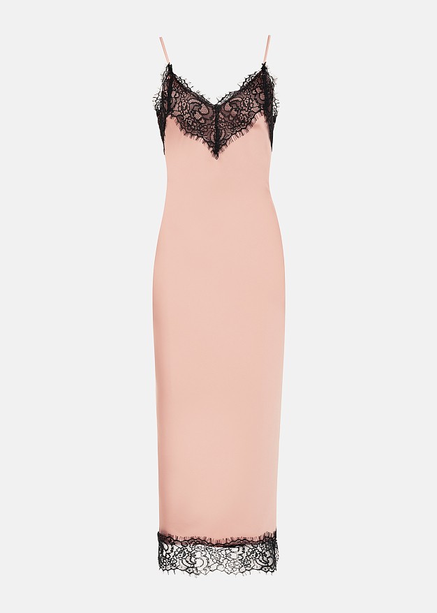 Lingerie dress with decorative lace