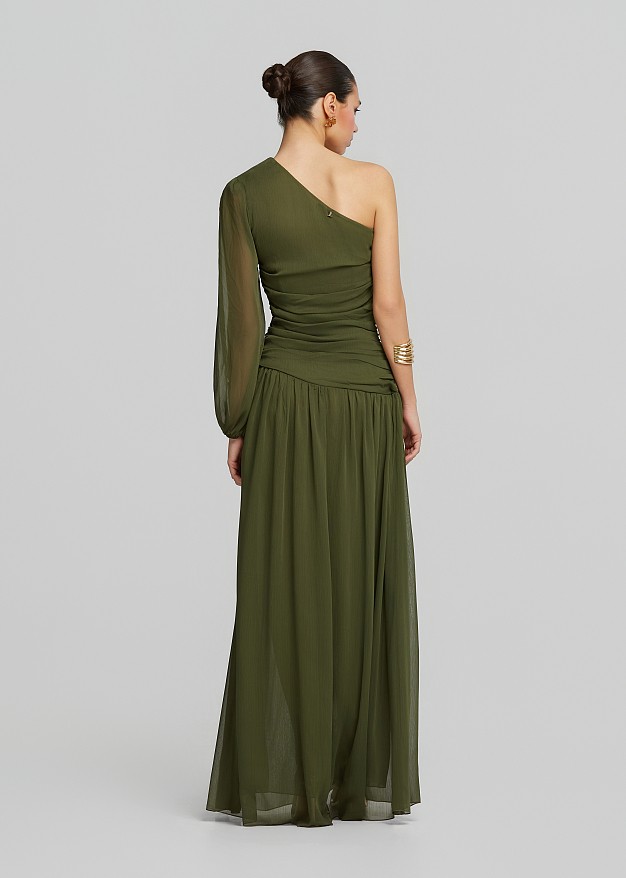 Maxi one-shoulder dress