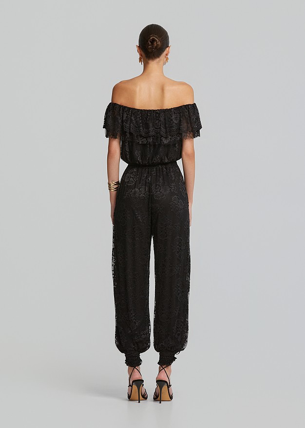 Lace harem pants