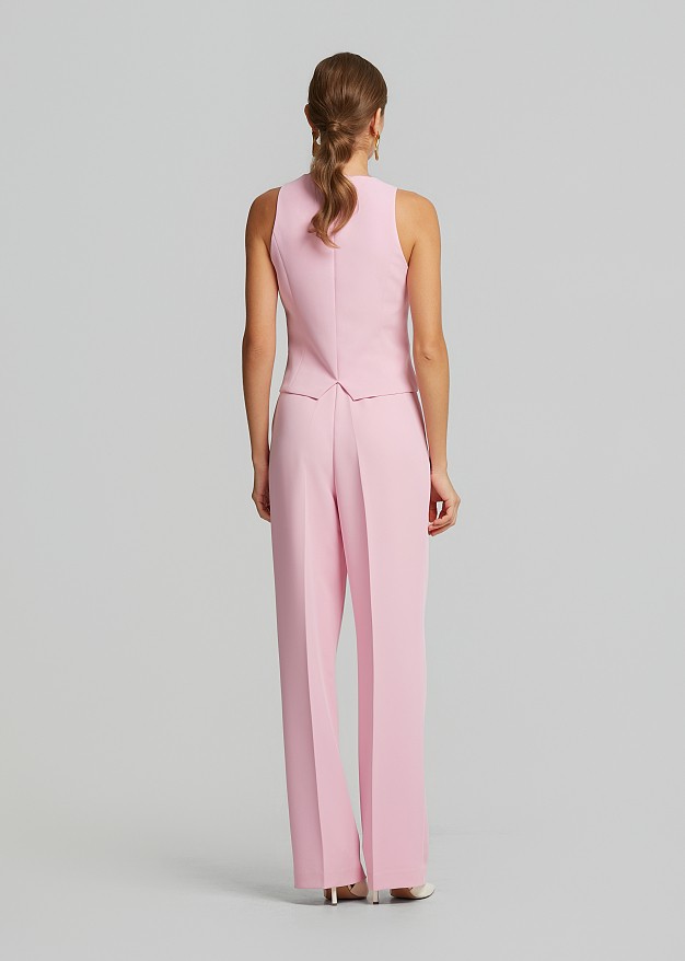 Tailored crepe vest