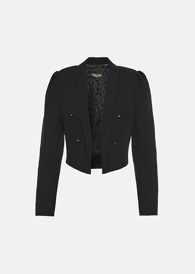 Crepe bolero jaket | LYNNE