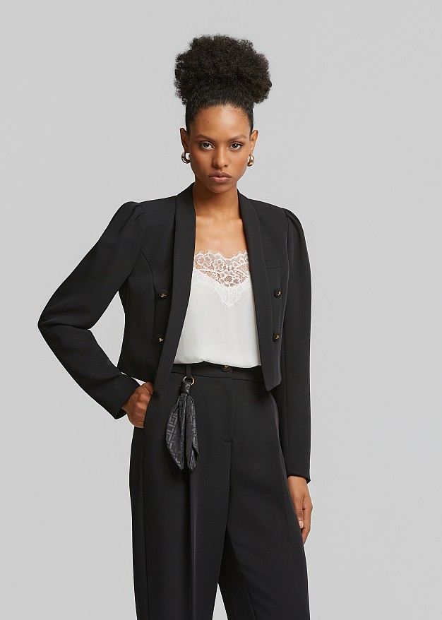 Crepe bolero jaket