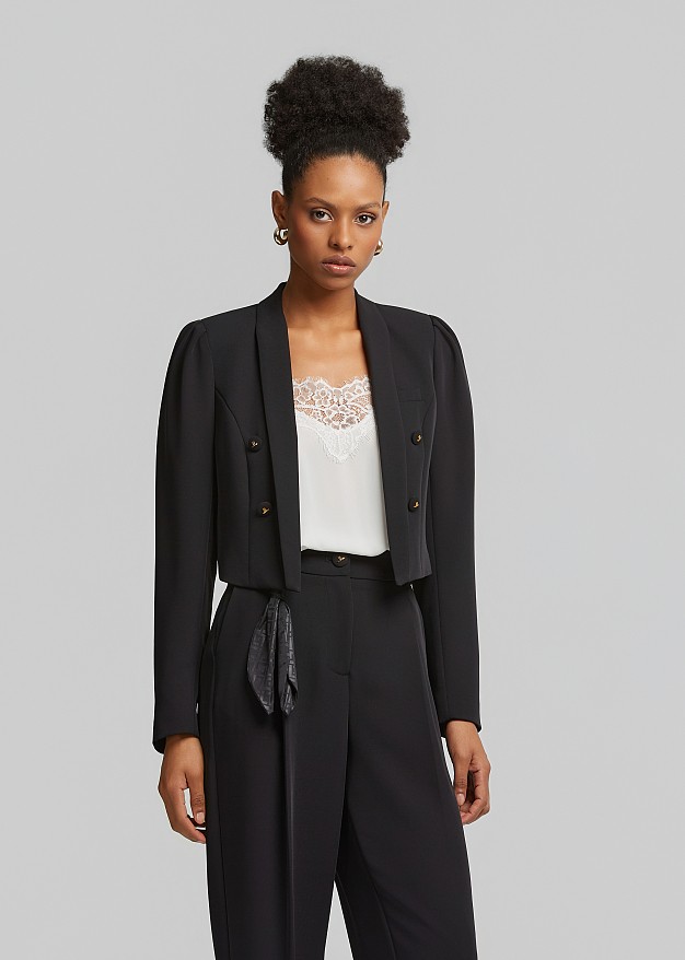 Crepe bolero jaket