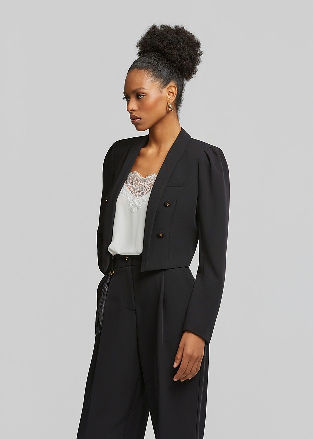 Crepe bolero jaket