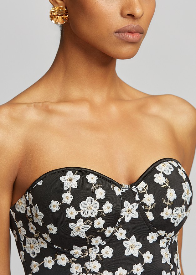 トップス elfelfelfarchive BUSTIER PRINTED TOP Printed bustier top | LYNNE