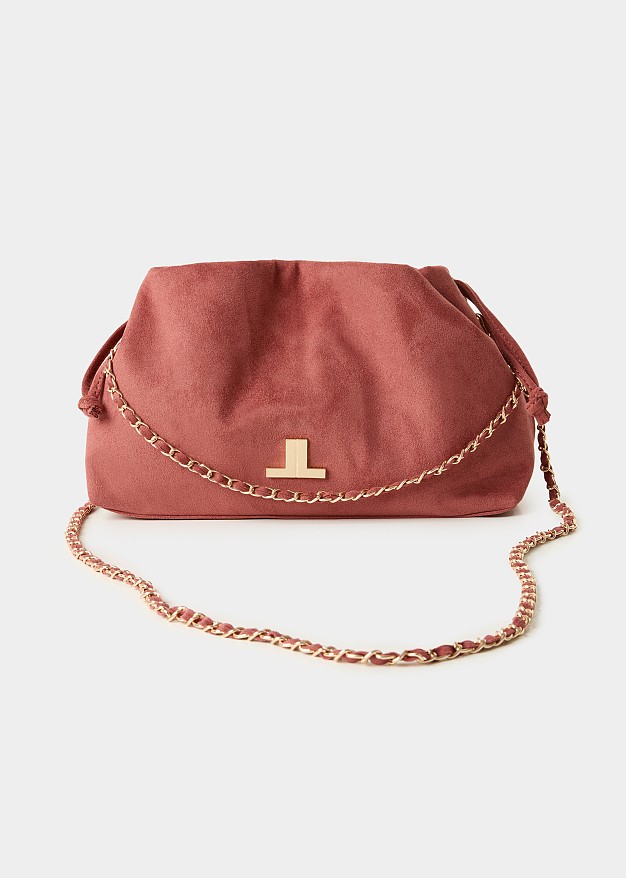 Suede-look drawstring bag | LYNNE