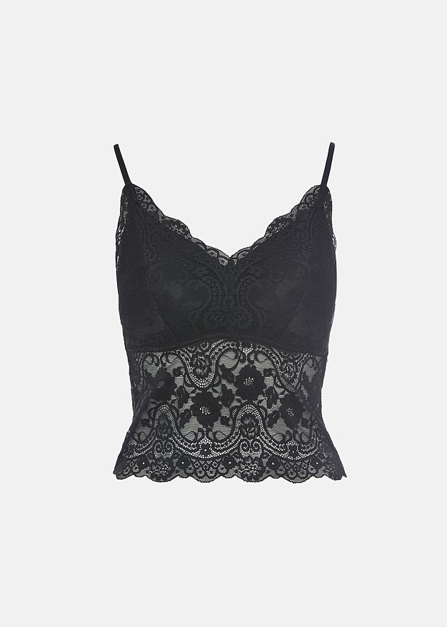 Lace bralette with padding