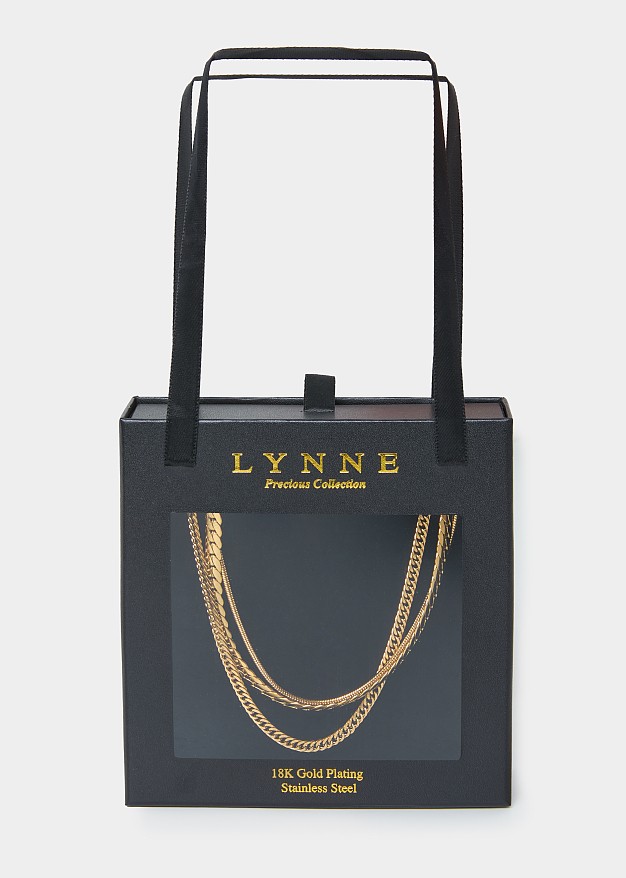 Gold-tone chain combination