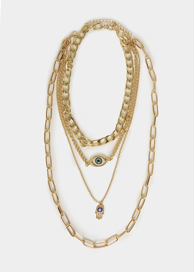Gold-tone layered chains