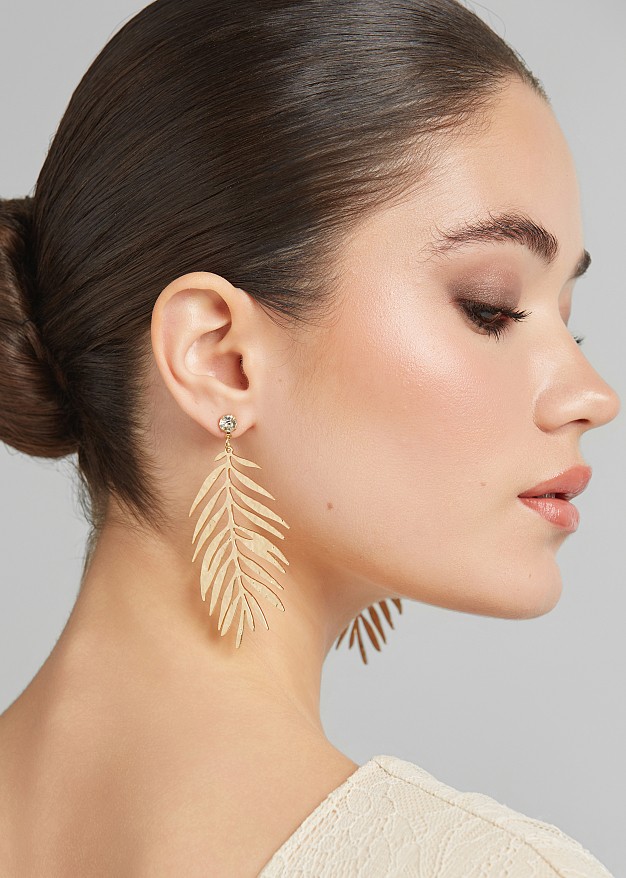 Dangling leaves earrings