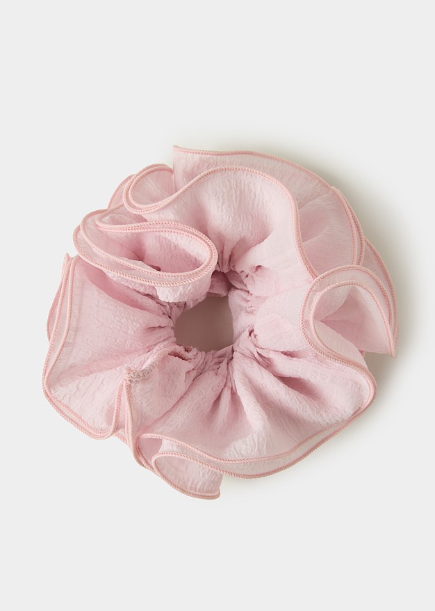 Ruffled hair scrunchie